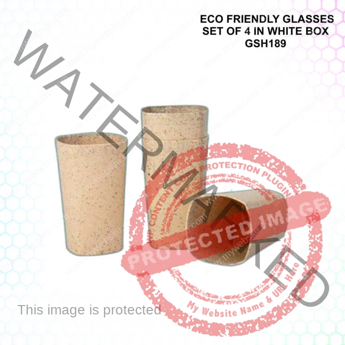 Eco Friendly Glasses Set of 4