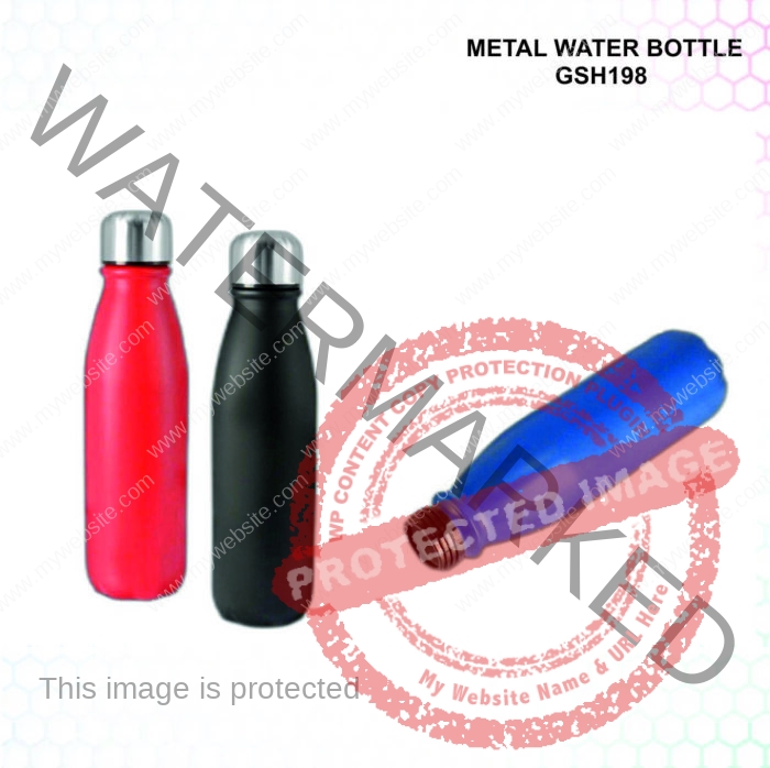 Cola Metal Water Bottle With Steel Cap